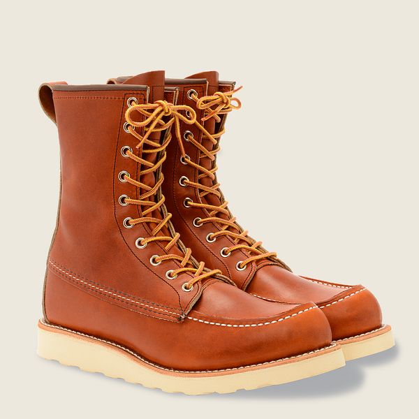 レッド ウィング(Red Wing) Classic Moc - 8インチレガシーレザー ブーツ メンズ Oro JP71403